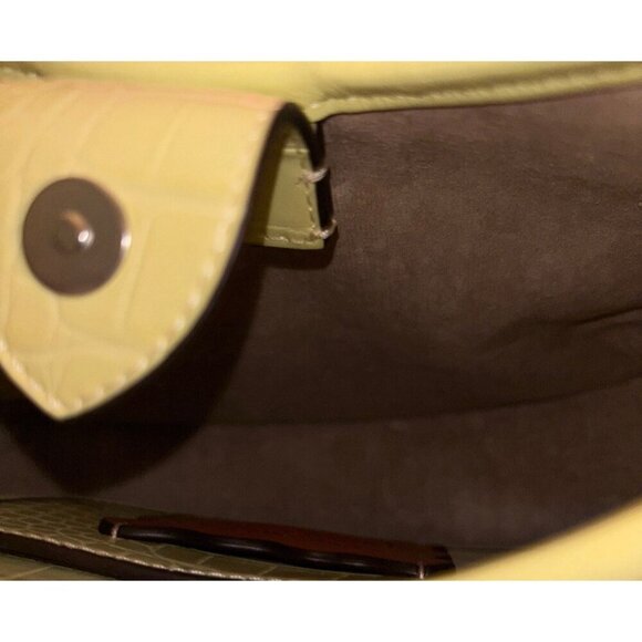 Coach Coachtopia Ergo Embossed in Pale Lime Croc Leather Tote Top Handle Bag - Picture 7 of 8